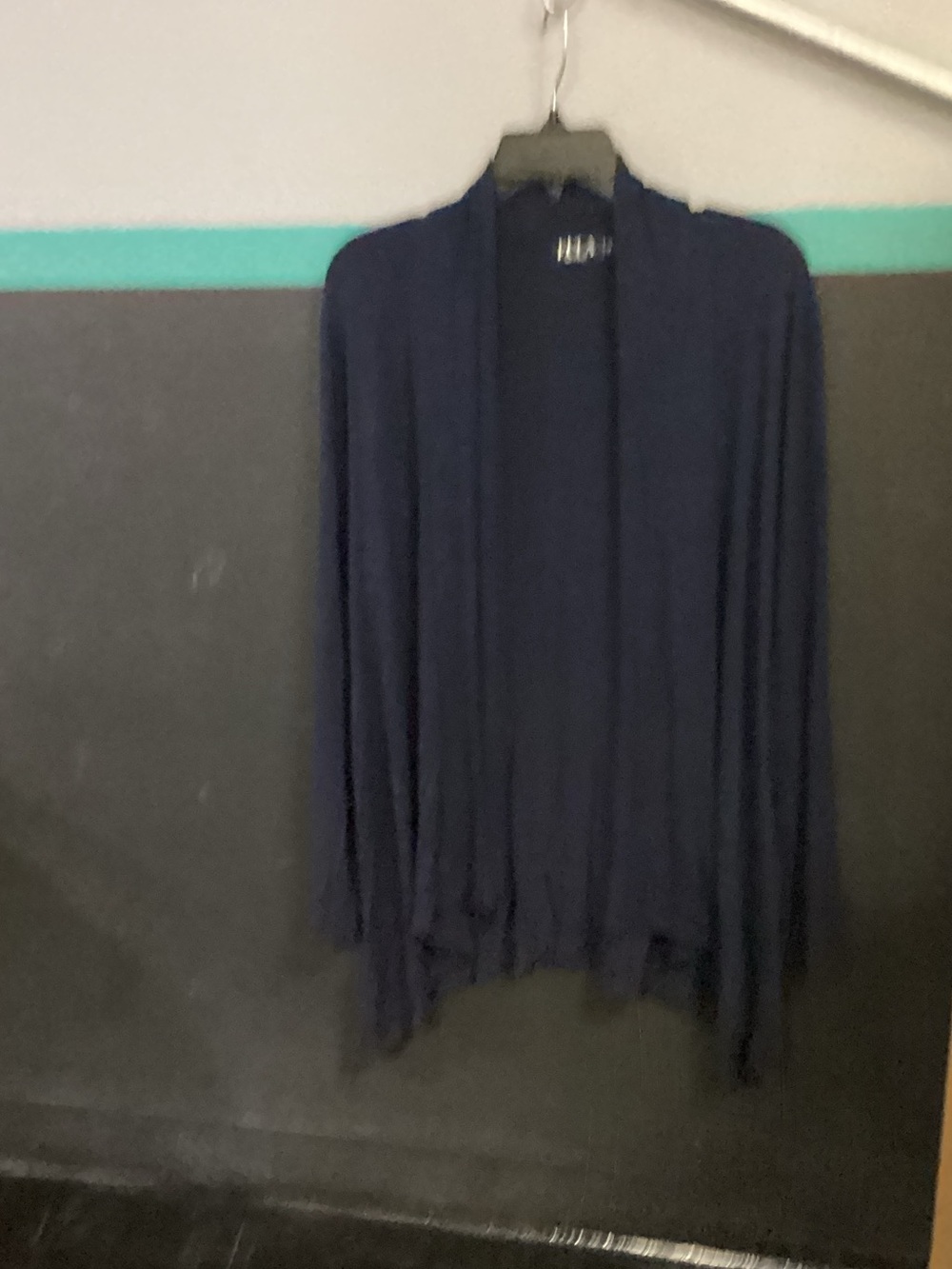 Lightweight Open-Front Navy Cardigan for Women